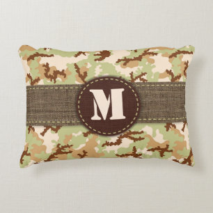 Desert camouflage decorative pillow