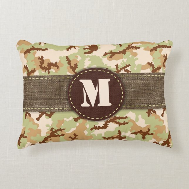Desert camouflage decorative pillow (Front)