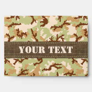 Desert camouflage envelopes