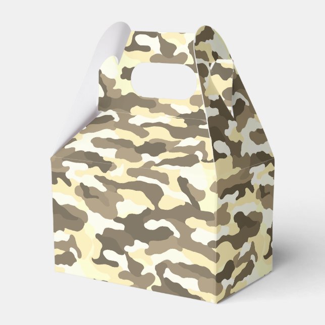 Desert Camouflage Favor Box (Front Side)