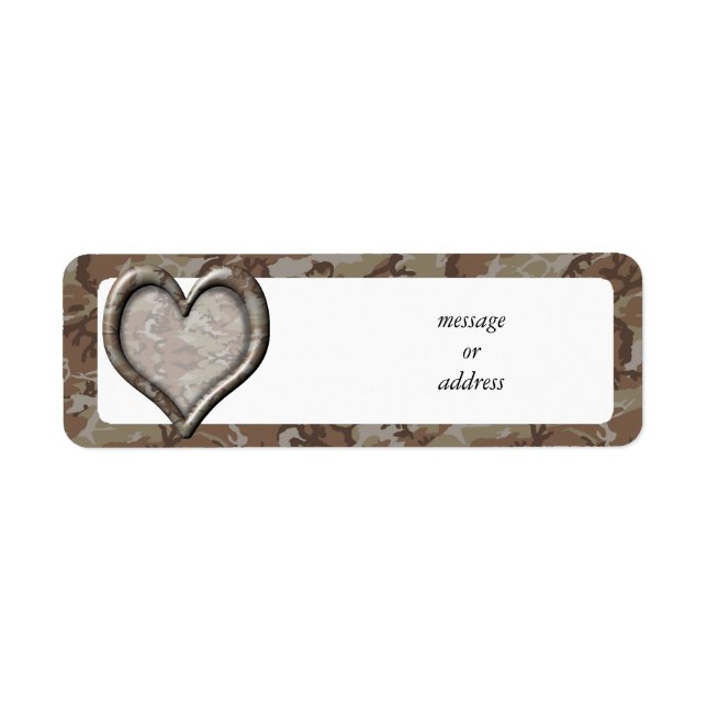 Desert Camouflage Heart (Front)