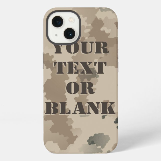 Desert Camouflage iPhone Case (Back)