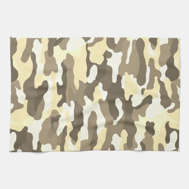 Desert Camouflage Kitchen Towel (Horizontal)