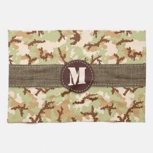 Desert camouflage kitchen towel