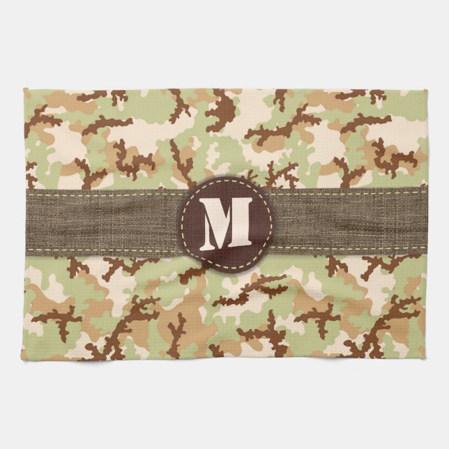 Desert camouflage kitchen towel (Horizontal)