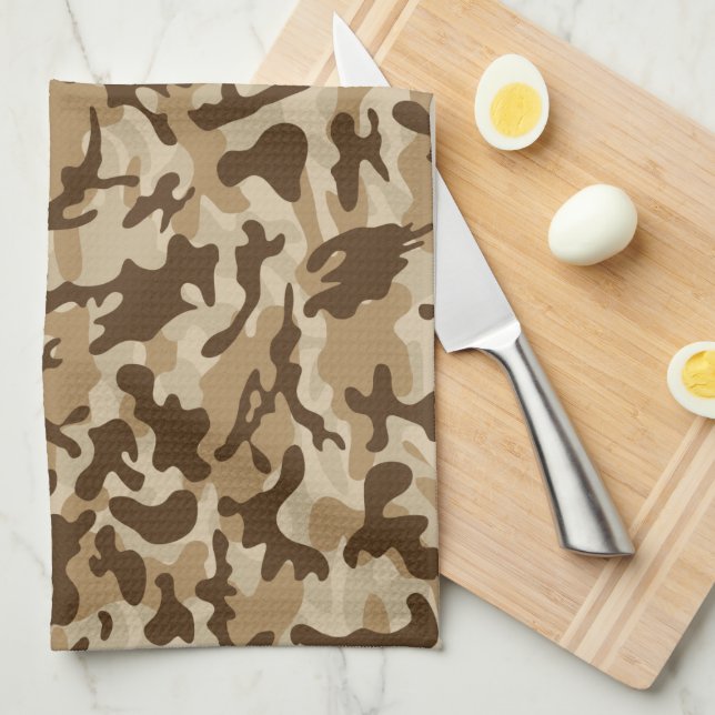 Desert Camouflage   Kitchen Towel (Quarter Fold)
