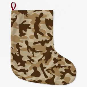 Desert Camouflage Large Christmas Stocking