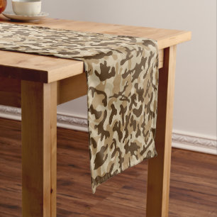 Desert Camouflage Long Table Runner