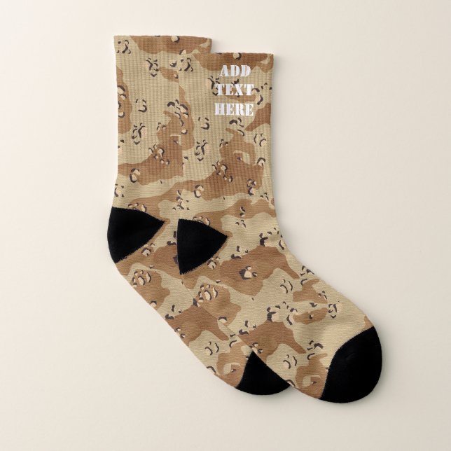 Desert Camouflage Military Pattern Socks (Pair)