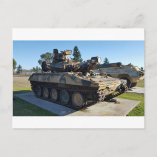 Desert Camouflage Military Tank Postcard