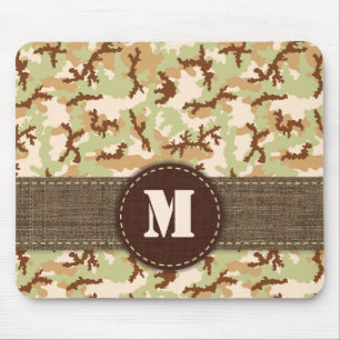 Desert camouflage mouse pad