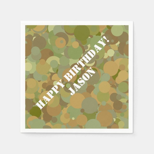 Desert Camouflage Napkin (Front)
