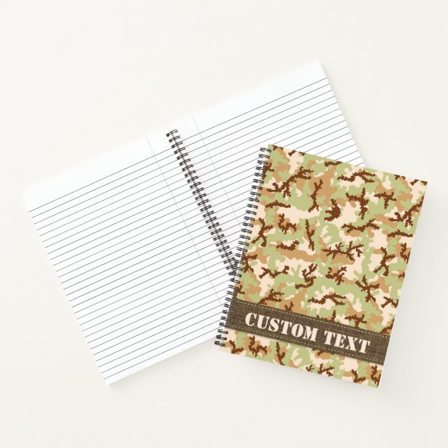 Desert Camouflage Notebook (Inside)