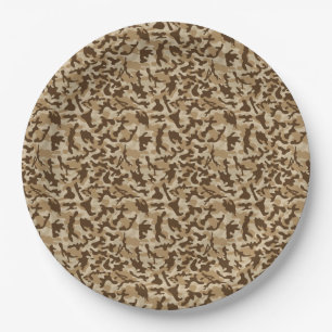 Desert Camouflage  Paper Plate