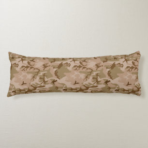 Desert Camouflage Pattern, Military Pattern, Army Body Pillow
