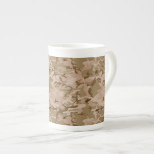 Desert Camouflage Pattern, Military Pattern, Army Bone China Mug
