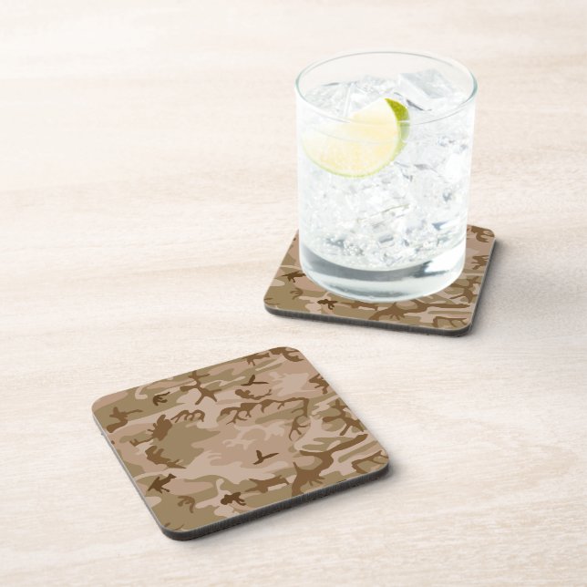 Desert Camouflage Pattern, Military Pattern, Army Coaster (Right Side)