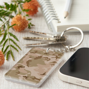 Desert Camouflage Pattern, Military Pattern, Army Keychain