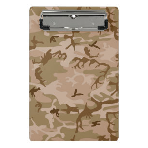 Desert Camouflage Pattern, Military Pattern, Army Mini Clipboard