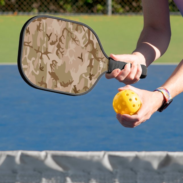Desert Camouflage Pattern, Military Pattern, Army Pickleball Paddle (Insitu)