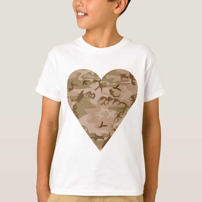 Desert Camouflage Pattern, Military Pattern, Army T-Shirt (Front)
