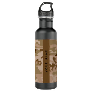 Desert Camouflage Pattern, Your name, Personalize 710 Ml Water Bottle