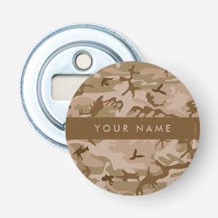 Desert Camouflage Pattern, Your name, Personalize Bottle Opener