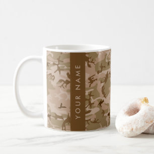 Desert Camouflage Pattern, Your name, Personalize Coffee Mug