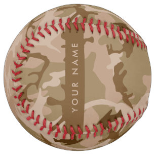 Desert Camouflage Pattern, Your name, Personalize Softball