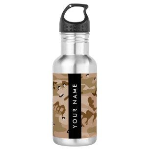 Desert Camouflage Pebbles, Your name, Personalize 532 Ml Water Bottle