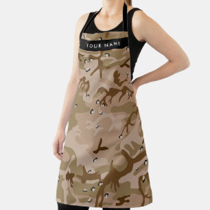 Desert Camouflage Pebbles, Your name, Personalize Apron