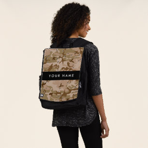 Desert Camouflage Pebbles, Your name, Personalize Backpack