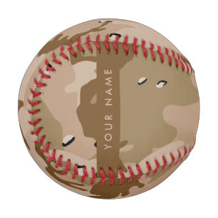 Desert Camouflage Pebbles, Your name, Personalize Baseball
