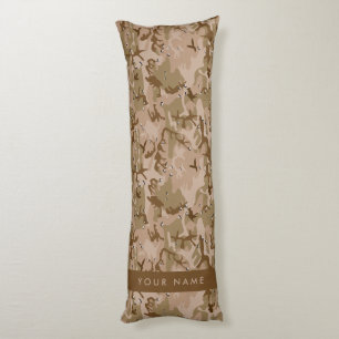 Desert Camouflage Pebbles, Your name, Personalize Body Pillow