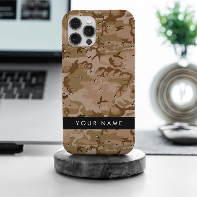 Desert Camouflage Pebbles, Your name, Personalize Case-Mate iPhone Case (Creator Uploaded)