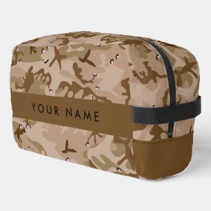 Desert Camouflage Pebbles, Your name, Personalize Dopp Kit