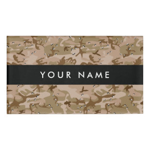 Desert Camouflage Pebbles, Your name, Personalize Name Tag