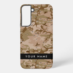 Desert Camouflage Pebbles, Your name, Personalize Samsung Galaxy Case