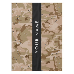 Desert Camouflage Pebbles, Your name, Personalize Tablecloth