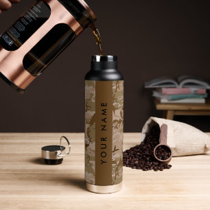 Desert Camouflage Pebbles, Your name, Personalize Water Bottle