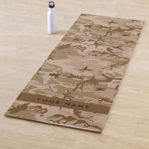 Desert Camouflage Pebbles, Your name, Personalize Yoga Mat