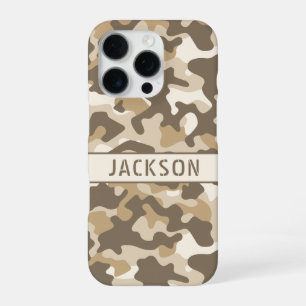 Desert Camouflage Personalized iPhone 16 Pro Case