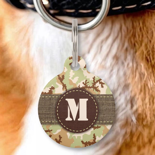 Desert camouflage pet tag (Creator Uploaded)