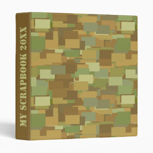 Desert Camouflage Rectangles Binder