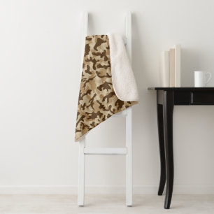 Desert Camouflage Sherpa Blanket