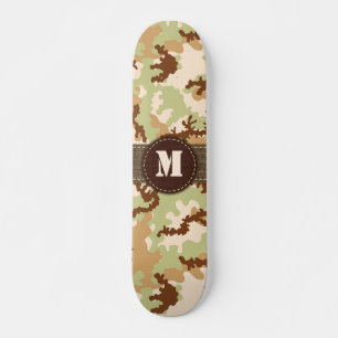 Desert camouflage skateboard