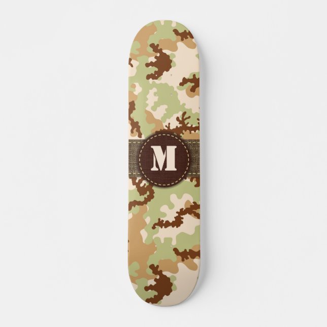 Desert camouflage skateboard (Front)