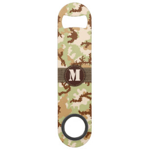 Desert camouflage speed bottle opener