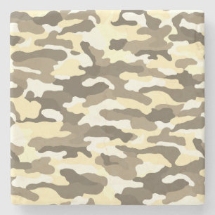 Desert Camouflage Stone Coaster