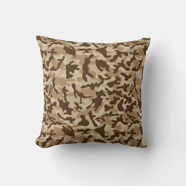 Desert Camouflage   Throw Pillow (Front)